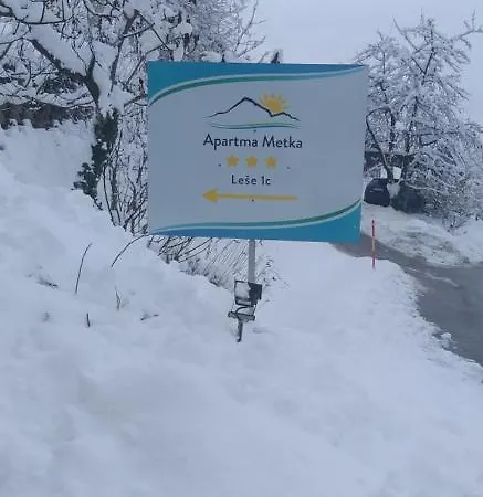 Lägenhet Apartma Metka Trzic Lese